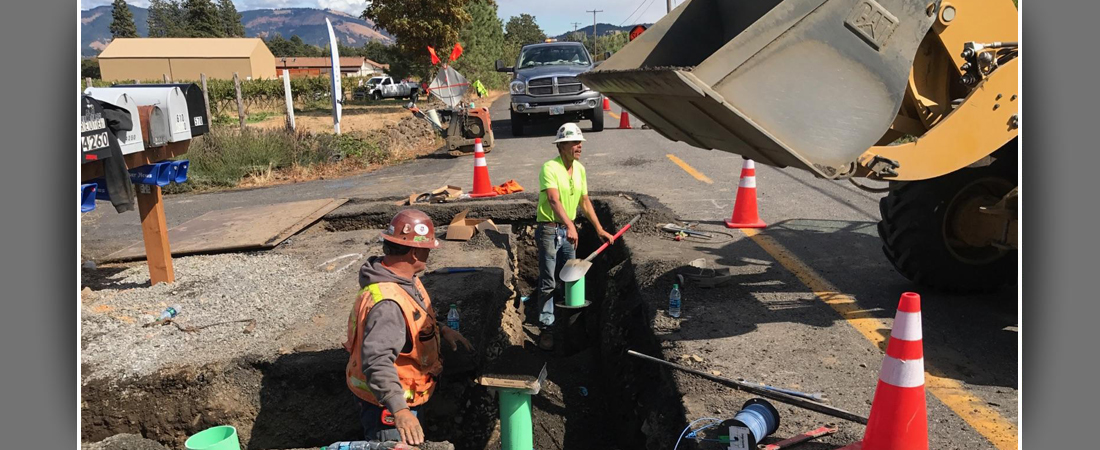 Valve installations on Post Canyon Drive